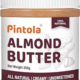 Pintola Almond Butter Creamy 350g - All Natural Unsalted Butter, Healthy Almond Butter Unsweetened for Bread Spreads, Vegan-picture-12