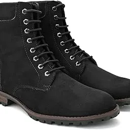 hirel's Men's Handmade Suede Casual Long Boots| Soft Cushioned Insole, Slip-Resistance, Dynamic Feet Support, Arch Support & Shock Absorption-picture-12