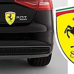 BIG FLAG 3D Embossed Car Bike Fender Badge Sticker Universal for All Cars & Bikes Pack of 1 (Ferrari)-picture-28