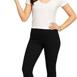 Women’s 4 Way Stretch Cotton Lycra Leggings | Diamond Cut Full Length | High Waist | Soft and Breathable | Sizes L to 3XL | Daily, Gym & Ethnic Wear-picture-11