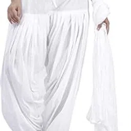 abrav Woman's Plain Cotton Patiala Salwar Combo of 2 (Free Size) Patiala || Patiyala || Patiala Pants || Cotton Patiala || Full Patiala Combo White-picture-55