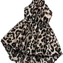 Kids Girls Floral Printed Sleeveless Silk Blend Dress-picture-17