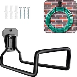 KAVRUL Garden Hose Holder, Heavy Duty Wall Mounted Watering Hose Hook Holders, Irrigation Hose Hanger, Universal Hose Hanger Wall Mount Metal Hose HangerGarden Pipe Holder Hook- 1 PCS-picture-22