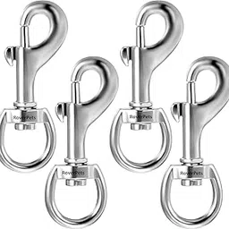 KsPups Heavy Duty Metal Flag Swivel Snap Hooks | Flag Rope Clips, Flagpole Hardware Accessories, Multipurpose Snap Hooks for Flags, Dog Leash, Keychains & Crafts (4 Pcs)-image-82