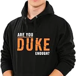 tee mafia Unisex Biker Hoodie |You are Enough Hoodie| Duke Hoodie |Bullet Sweatshirt Hoodie| Black-picture-16