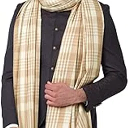 weavers villa Men's Woven Checks Design Pure Wool Lohi/Woollen Shawl [50" X 100"]-picture-20