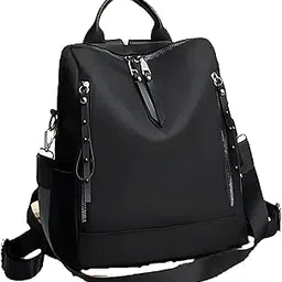 nme collection Multi-Fuction Stylish and Trending Women Backpack for College Office Travel Bag Girls Handbag Purse Black,Best Gifts-picture-11