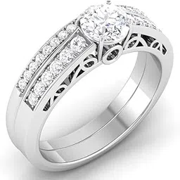 avsar jewellery 14k (585) White Gold Ring for Women-picture-18