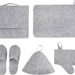 ATORSE Sauna Hat Set Sauna Seat Pad Hanging Russian Steam Hat for Indoor Shower SPA Gray|Home & Garden|Yard, Garden & Outdoor Living|Pools & Spas|Saunas-image-13