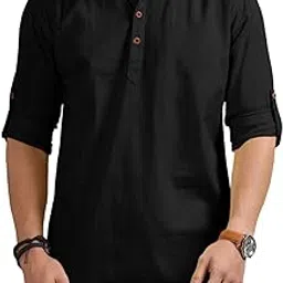 royalscout Men's Cotton Polyester Blend Regular Fit Full Sleeve Kurta Perfect for Special Occasions, Family Events, or Daily Ethnic Wear-picture-11