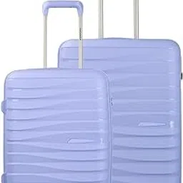3g Vacanza Paris Series Polypropylene Unbreakable Hard-Sided Luggage Trolley Bag Set of 2 | Purple (55 & 65 cm)-picture-20