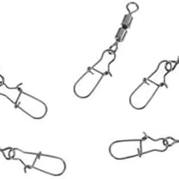 ATORSE 6xBarrel Swivel Ring Fastlock Fishing Pin Snap Connector Accessories 6# 5Pcs- Sporting Goods- Fishing- Terminal Tackle- Swivels & Snaps-picture-10