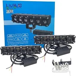 Trusted Auto Accessories HJG 6 Lens LED Fog Light Pair | 180W High Power Waterproof Projector Lamp with Cooling Fan | Universal Fit for Bike, Car, Jeep & Thar (Pack of 2)-image-31