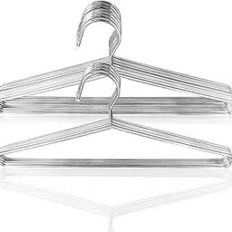 50 Pack Metal Coat Hangers Clothing Hangers Heavy Duty, Stainless Steel for Coat Clothes Shirt Suit Pant, 16.4 Inch Silver Wire Hanger-picture-59