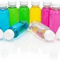 Shree Jee | Pack of 20 – Empty Transparent Plastic Bottles with White Screw Caps | 100ml Each | Refillable Travel Bottles for Liquids, Oils, Sanitizer & Crafts-picture-57
