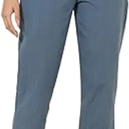 fabindia Women's Slim Casual Pants (20087811_Navy image 1
