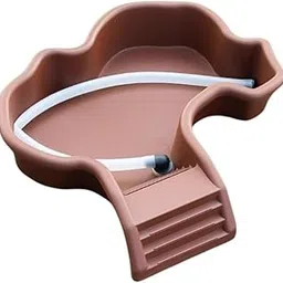 Tortoise Food Dish with Ramp Snake Gecko Basking Platform Reptile Water Bowl with Hose-picture-20