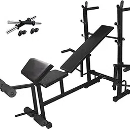 PRODUMAN HUB 8 in 1 Multipurpose Incline or Decline Heavy Duty Home Gym Bench Bench with dumbell rod, preacher for Multiple Workouts and Strength Training-image-60