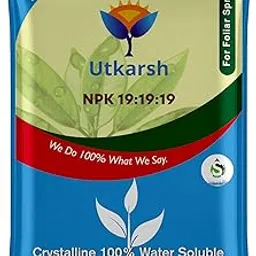 Utkarsh NPK (19:19:19) (Speciality Crystalline 100% Water Soluble Complex Fertilizer, Drip Irrigation) Enhances Vegetative Growth, Healthy Green Plants/Home Garden (250 gm; Pack of 1)-picture-29