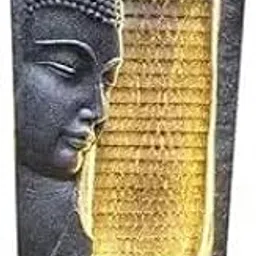 Buddha Statue Decorative Water Fountains for Outdoor Living Room,Office,Garden Table top Waterfall Indoor Home Decor (3.5 ft Height) (Black)-picture-16