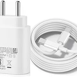 Samsung 25W Type-C Travel Adapter & USB C Cable Combo Mobile Charger Super Fast Charging Adaptor With PD Charging For Samsung Galaxy S24 Ultra S23 S22 S21 fe S20 S20+ M14 5G M34 M54 M53 5g M33 – White-image-85