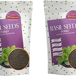 Diljeet Basil Seeds | Sabja Seeds | Tukhmariya | Ideal for Healthy Drinks, Smoothies, and Healthy Recipes | 100 G | Pack of 2-picture-14
