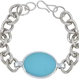 bhagwati store Salman Khan Turquoise Sliver Brass Bracelet for Men Jewelry Gift-picture-14