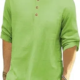 univibe Men's Slim Fit Full Sleeve Cotton Short Kurta (KRT-BTN19)-picture-29