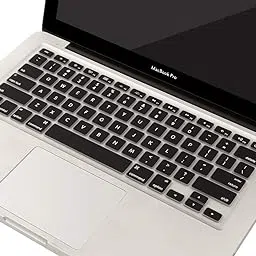 Saco Silicone Keyboard Protector Skin Cover for Apple MacBook Pro 13.3-Inch Model: A1278 -Black with Clear-picture-38