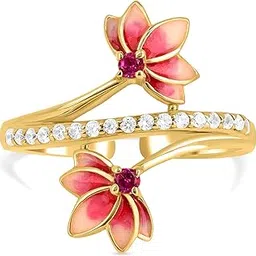 roovi Lotus Dreams Silver Ring in Pure 925 Silver I AD rings I 925 Hallmark I Gift for Women & Girls-picture-23