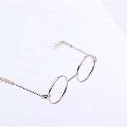 ATORSE 1/3 BJD Retro Hippy Round Glasses Eyewear for Night Lolita Doll Accs Silver-image-67
