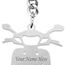 SAVRI Personalized Stainless Steel Symbol Keychain Round Shape with Name engraved on it-image-18