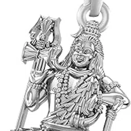 A AKSHAT SAPPHIRE Sterling Silver (92.5% purity) God Shiva Pendant for Men & Women Pure Silver Bhagwan Shiv Ji Locket for Good Health & Wealth-picture-25