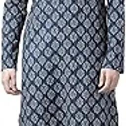 Men's Cotton Printed Regular Kurta & Pyjama Set-image-6