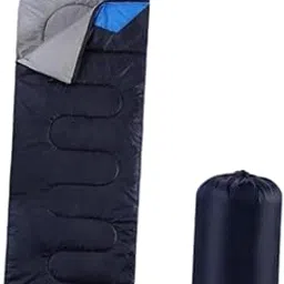 JAZZY PEARLS® Sleeping Bag Portable Cover Warm Sleep Bag for Adults Mountaineering Blue-Sporting Goods-Outdoor Sports-Camping & Hiking-Outdoor Sleeping Gear-Sleeping Bags-1 Sleeping Bag1 Storage Bag-image-0