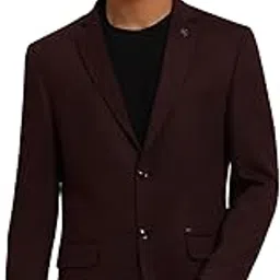 cantabil Men's Colour Self Design Winter Wear Slim Fit Blazer (P_MBZC00033)-picture-23