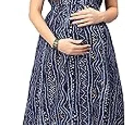 cee 18 Women Cotton A-Line Maternity Wear Kurti-picture-34
