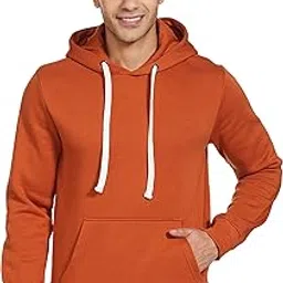 amazon brand - symbol Men Cotton Blend Neck Hooded Sweatshirt-picture-13
