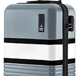 nasher miles Mexico Hard-Sided Polycarbonate Cabin Luggage 20 inch | 55cm | 8 Wheels Small Trolley Bag for Travel | Suitcase (Grey White)-picture-51
