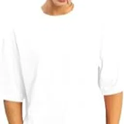 deepmayra collection Oversized Baggy Fit Drop Shoulder Half Sleeves Round Neck Solid Cotton Blend T-Shirt for Men and Boys-picture-48