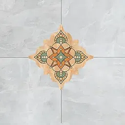 Jaamso Royals Cream Mosaic Tiles Sticker Floor Sticker, Kitchen Bathroom Self-Adhesive PVC Waterproof Wall Sticker(30 CM X 45 CM)-picture-16