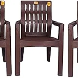 ANMOL Moulded Orthopaedic Chair with Fully Comfort (Weight Bearing Capacity 200kg) (Set of 3)-picture-23