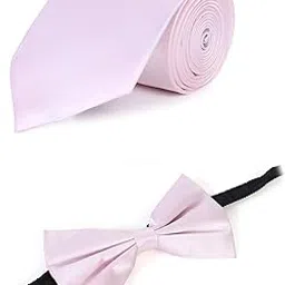 random stripe Men's Premium Tie & Bow Tie Combo Set – 10 Elegant Colors | Silk Finish | Perfect for Business,-picture-20