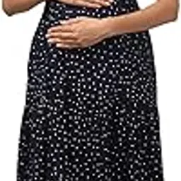 zuvino Maternity Feeding Dress for Women || Baby Nursing Dress with Zipper || Stylish Pregnancy Wear for Mothers || Plus Size Upto 6XL.-picture-22
