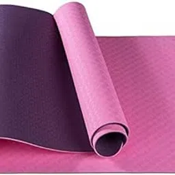 IRIS Fitness Non-Slip Double Sided TPE Yoga Mat for Hot-Yoga Pilate Gymnastics (72 x 24 Inch x 6 mm, Pink)-image-40