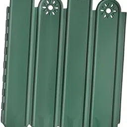 MYADDICTION 10Pcs Garden Border Edging with Stakes Flower Bed Fencing for Tree Yard Lawn Green-image-24