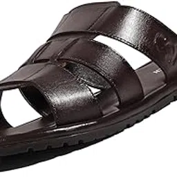 louis stitch Brown Leather Kolhapuri Style Sandals | Lightweight Comfortable Cushion Casual Sandals Flip Flops | Men’s Casual Leather Slippers | LSOF-18-BB-picture-15
