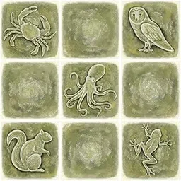 MOSAICOWALL DIY Annimal Theme Tile Stickers for Kitchen, Bathroom & Home Décor - Peel and Stick Tiles 6x6 Inches (Pack of 27) - TS142-image-86