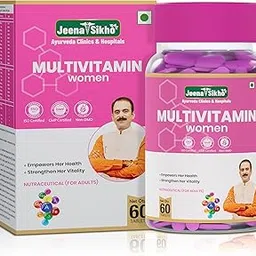 Jeena Sikho Multivitamin for Women | Daily Health Support with Vitamin A, B-Complex, C, D, Folic Acid, Calcium, Iron, Magnesium, Zinc and Copper | Supports Hormonal Balance, Fertility, Immunity, Energy | Post-Menopause Wellness, 60 Tablets-picture-15