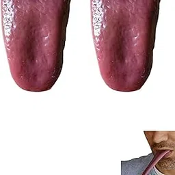 2 PCS Fake Tongue, Realistic Prank Gadgets, Horrible Tongue for Halloween Party, Magic Trick Accessories, Magicians Prop Stage Props for Halloween Party, Prank Items for Boys and Girls-picture-32